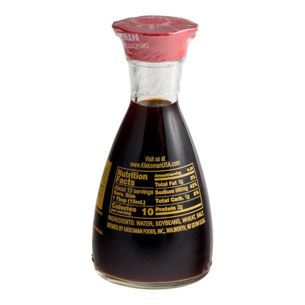 Kikkoman Traditionally Brewed Soy Sauce Bottle 5 fl. oz. - 12/Case