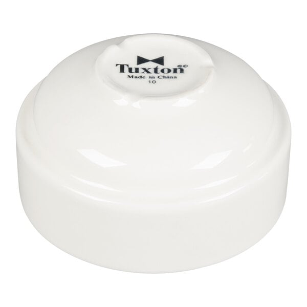 Tuxton BEB-100 10 oz. Eggshell Stackable China Soup Cup - 24/Case