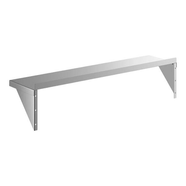 Regency 16 Gauge Stainless Steel 12" x 48" Heavy Duty Solid Wall Shelf