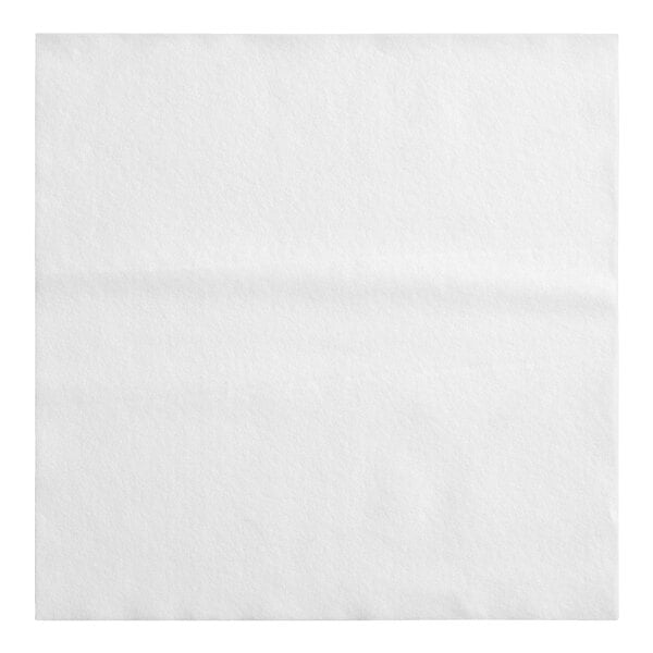 Choice 14" x 14" White Linen-Feel Flat-Packed Dinner Napkin - 1,000/Case
