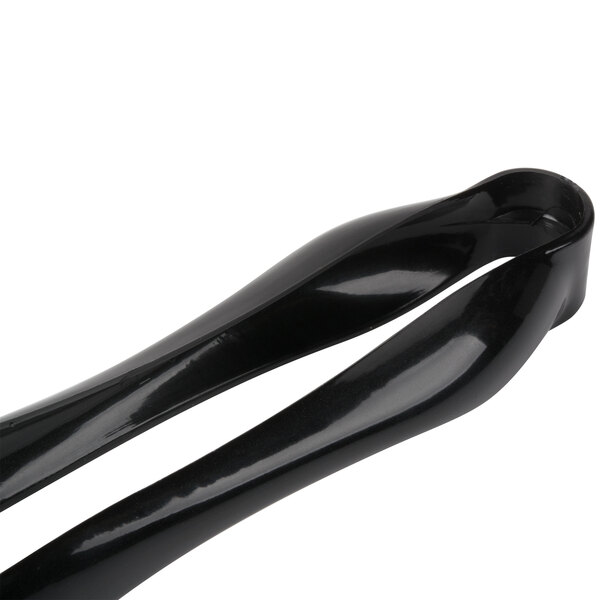 Visions 6" Black Disposable Plastic Tongs 72/Case