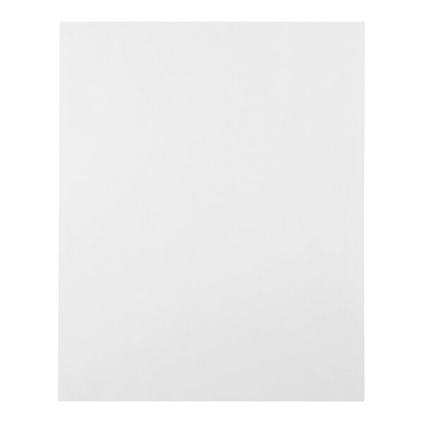 A plain white rectangular sheet with a smooth texture, likely a piece of paper or wax paper.