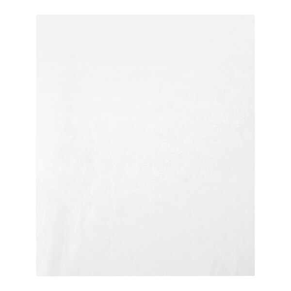 A plain white rectangular sheet with a slightly glossy texture, likely a close-up view of wax paper.
