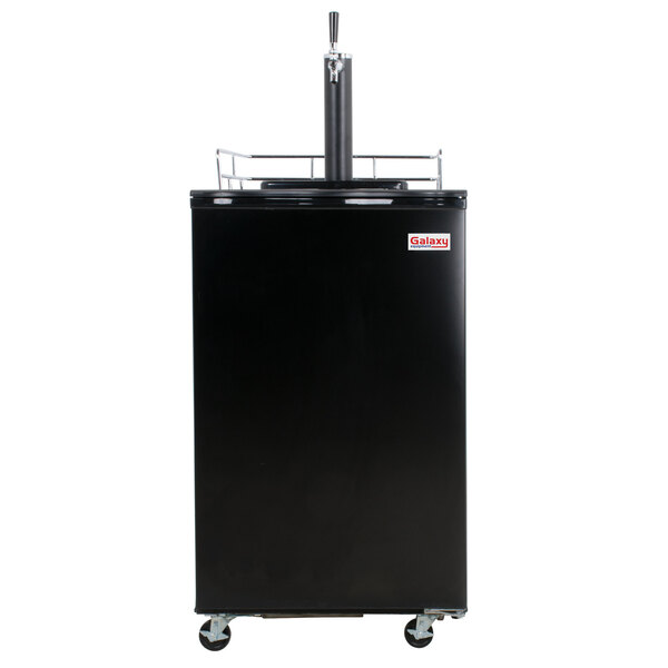 Galaxy Single Tap Kegerator Beer Dispenser Black, (1) 1/2 Keg Capacity