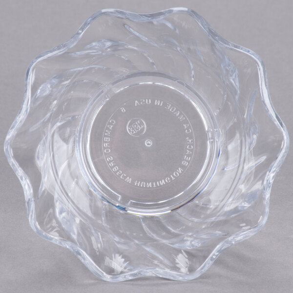 Cambro SRB5152 5 oz. Clear Plastic Swirl Bowl - 24/Case