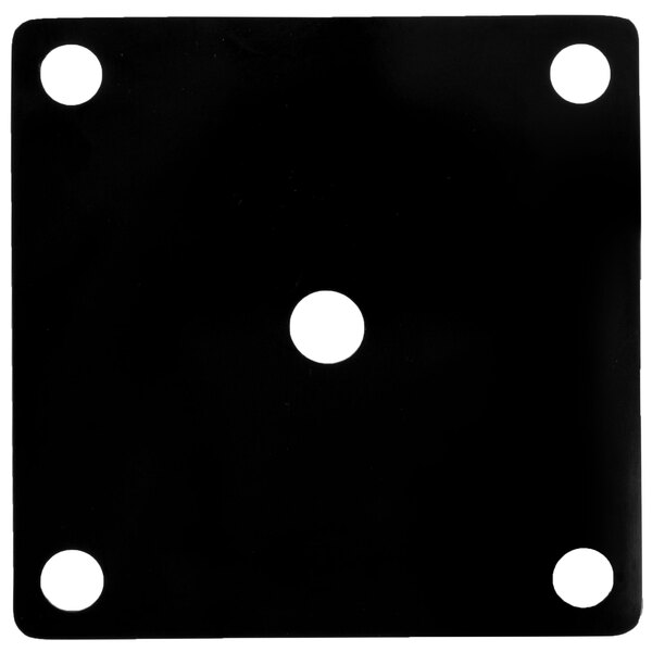 A black square false bottom with holes.