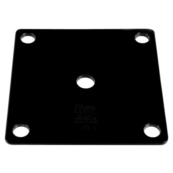 A black square false bottom with holes.