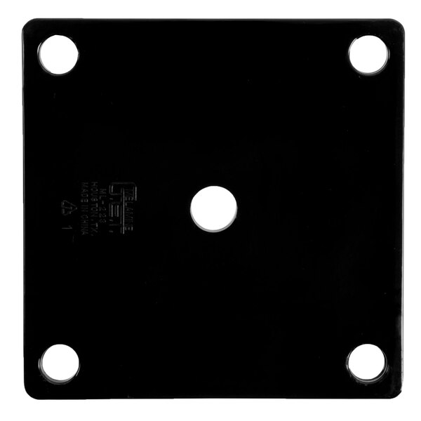 A black square false bottom with holes.