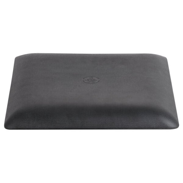 A close-up of a black rectangular Elite Global Solutions plate with a small circle logo in the corner.