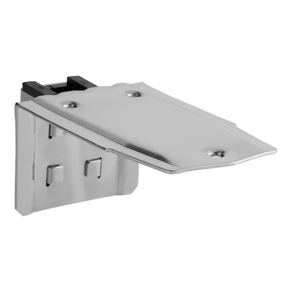 A metal base plate designed for use with a light duty manual can opener.