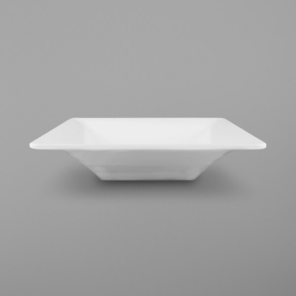 A white square bowl.