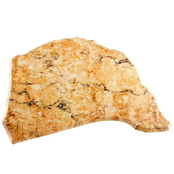 An Elite Global Solutions rustic granite melamine stone platter.