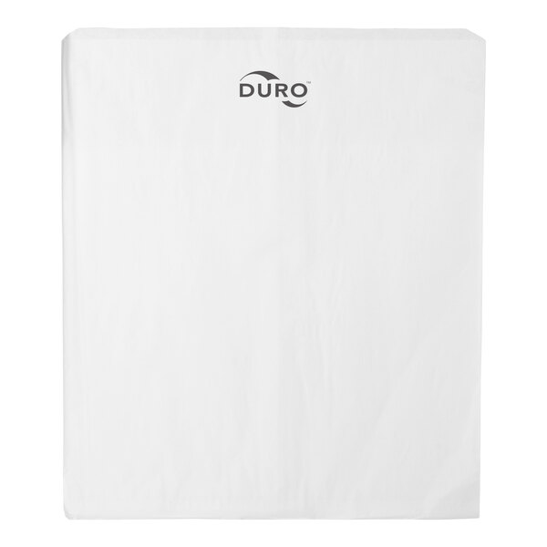 A white sheet with the word "Duro" in black text.