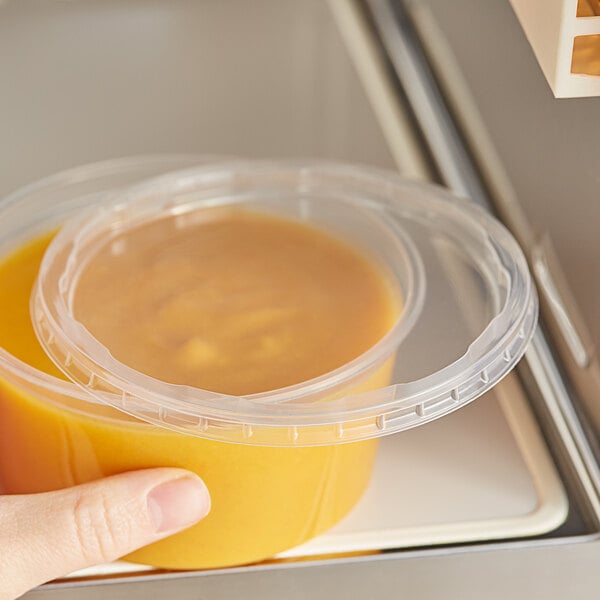  [Orange - 12 Pk]Airtight Deli Containers with Lids