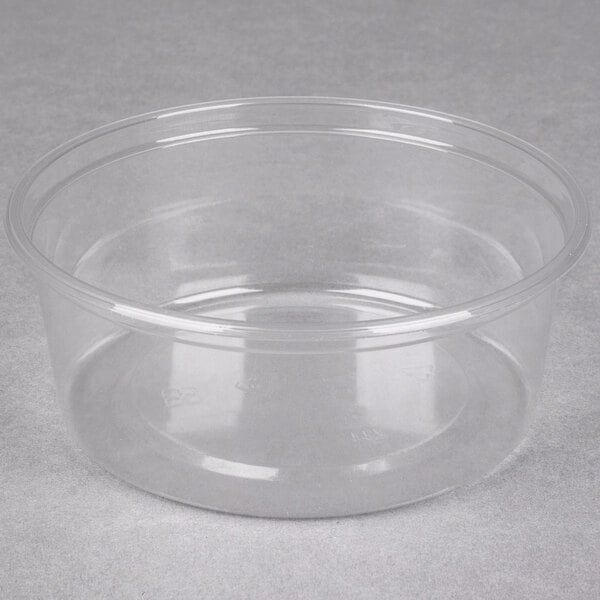 Clear round plastic deals containers