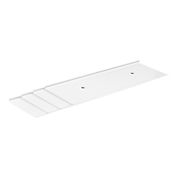 A white frost shield designed for Master-Bilt DD-26 and DD-26CG ice cream dipping cabinets.