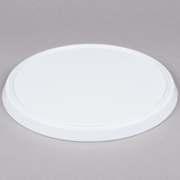 A white melamine box with a white lid.