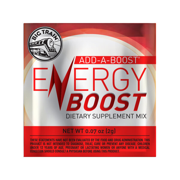 Big Train 2 gram Add-A-Boost Energy Boost Dietary Supplement Packets ...