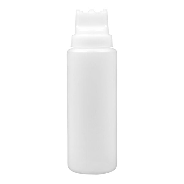 TableCraft 3263C3 32 oz. SelecTop Wide Mouth Squeeze Bottle with 3 Tips - 12/Pack