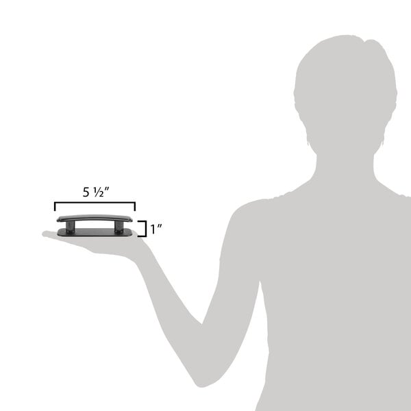 A person using a Vollrath Kool Touch handle to hold a rectangular object.