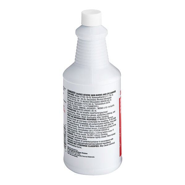 A close-up of a white 3M Sharpshooter bottle with black text.