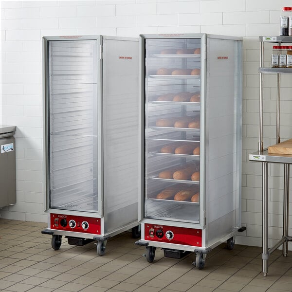 Avantco full size non-insulated heated holding cabinet with a clear door