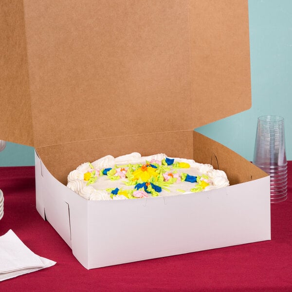  10x10x5 White Cake Box, Pack of 50: Home & Kitchen