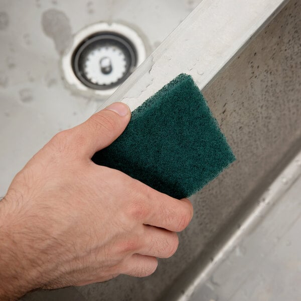 3M 9650 ScotchBrite™ 4 1/2" x 3" General Purpose Green Scouring Pad 40/Pack