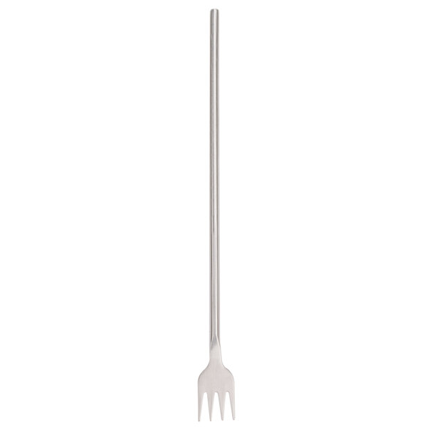 An American Metalcraft stainless steel bar fork with a long thin tip.
