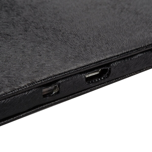 The black leather American Metalcraft LED check presenter.