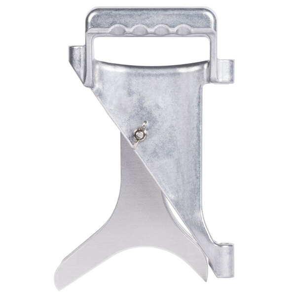 A metal piece with a screw for Vollrath Tomato Pro Slicers.