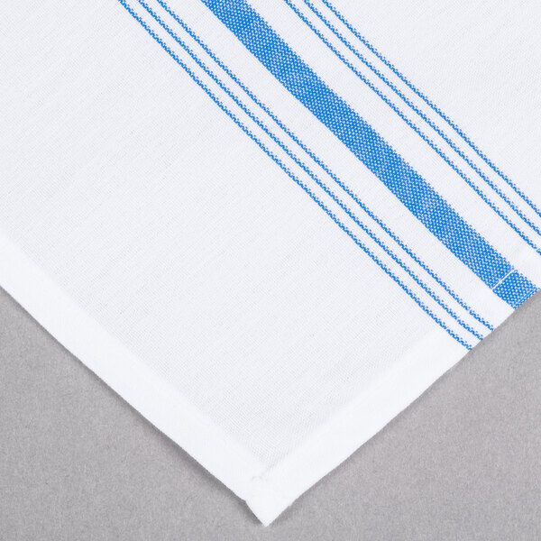 Marko 53771822NH062 Blue Softweave Bistro Striped Cloth Napkins, 18