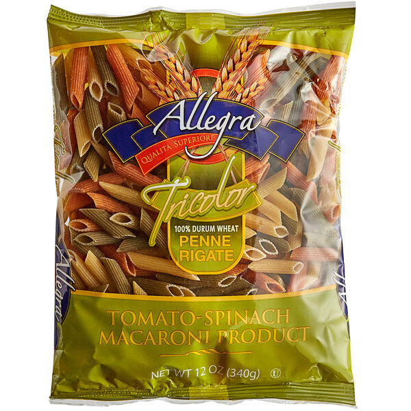 Download 12 Oz Bag Tricolor Penne Rigate Pasta 12 Case