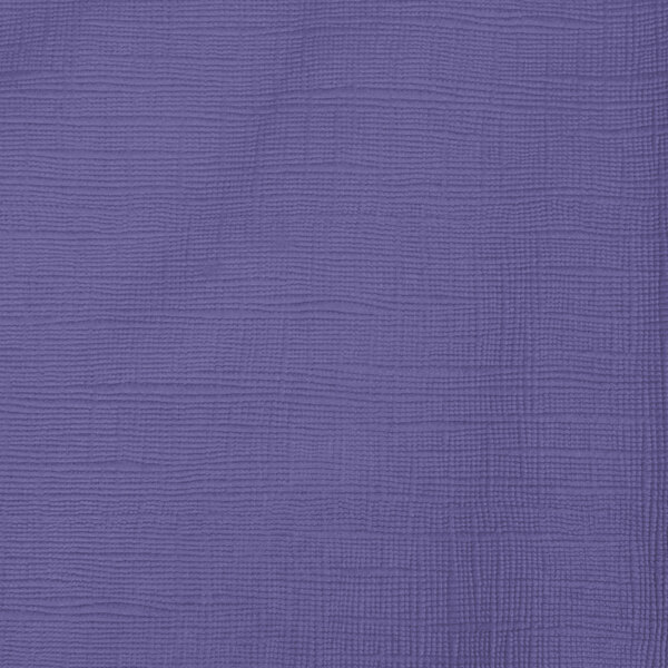 A close up of a purple Creative Converting OctyRound table cover with a wrinkle texture.