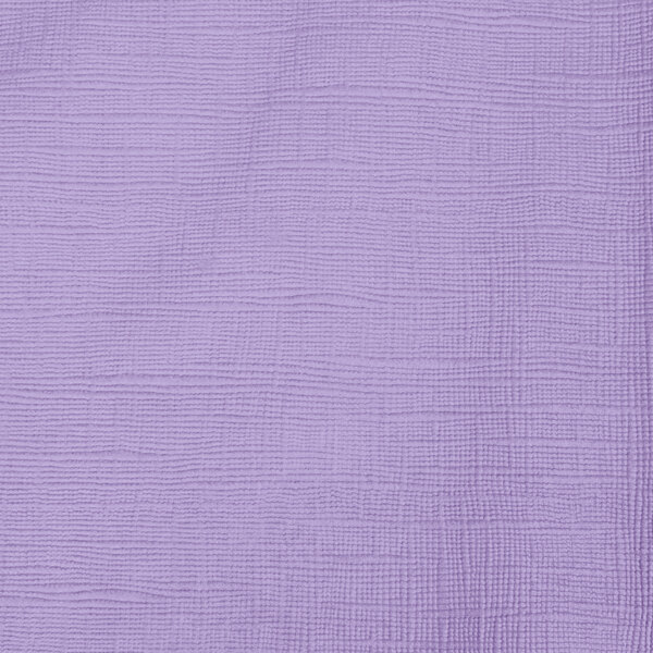 A close up of a luscious lavender purple table cover with a white background.