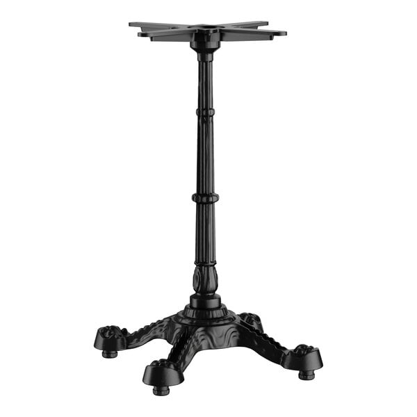 FLAT Tech PX23 22 7/8" x 22 7/8" Self-Stabilizing Dining Height Black Table Base