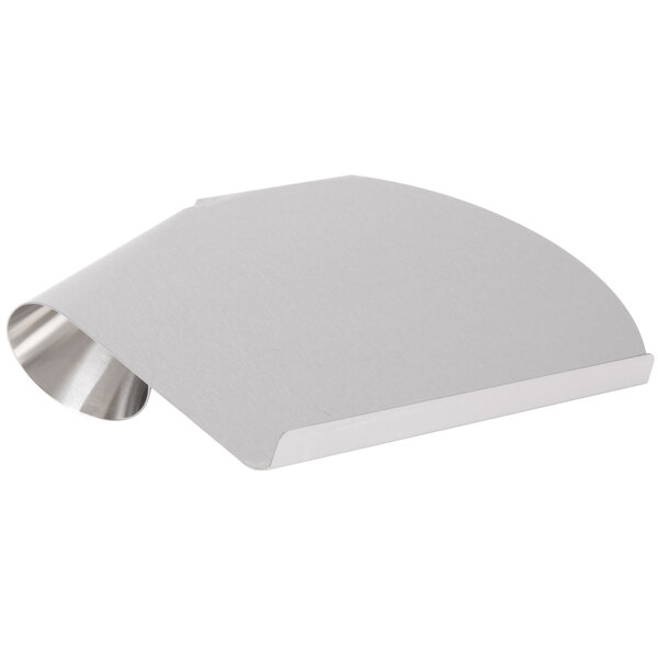 A silver metal Waring Waffle Cone Rolling and Forming Tool with a curved end.