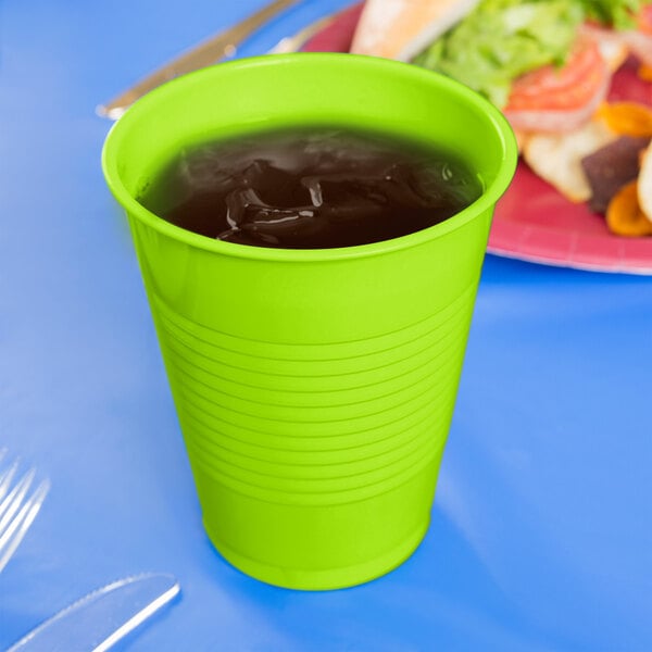 12 oz. Turquoise Plastic Cups 20 ct.