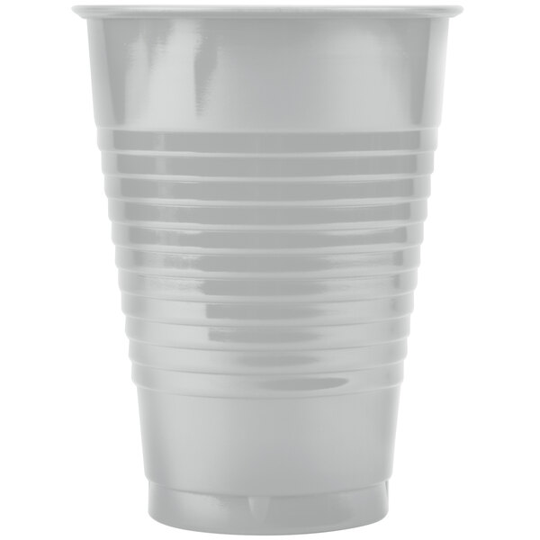 A white plastic cup.