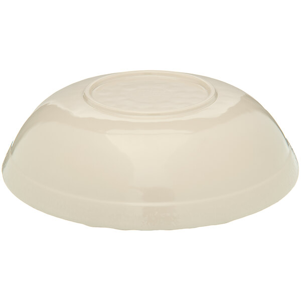 A white bowl with a round top.