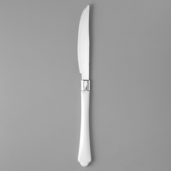 White Plastic Knife Heavy-Weight 