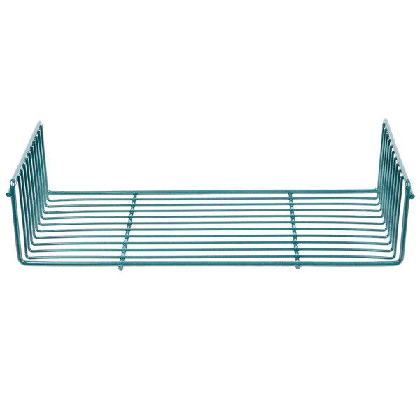 A teal Metro SmartWall G3 wire rack on a white background.