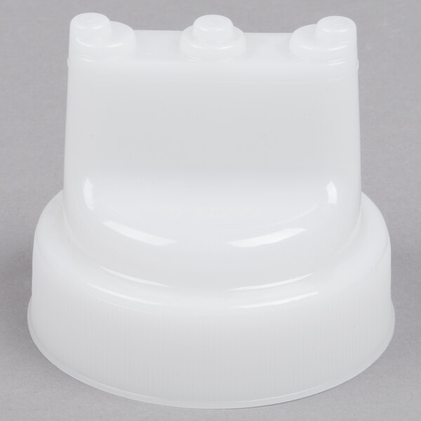Tablecraft 63TC3 Natural Colored Triple Tipped Cap for Bottles with 63 mm Openings - 12/Pack