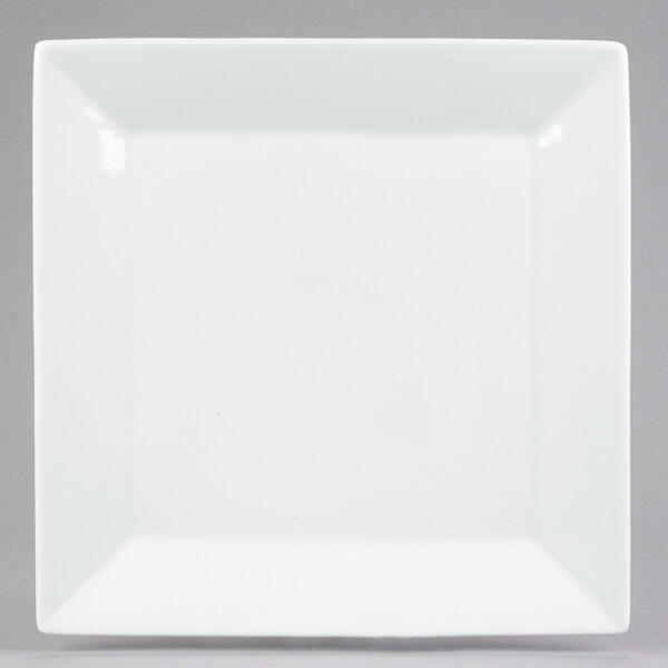 white square dinnerware