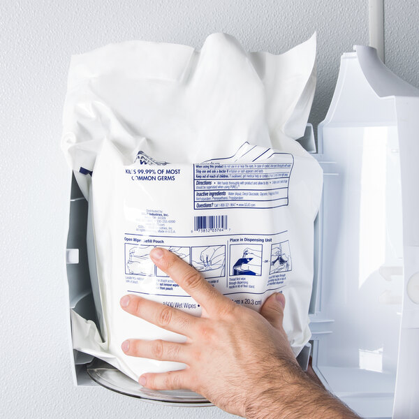 Purell® 911502 Sanitizing Wipes, 1500 Count Refill Bag