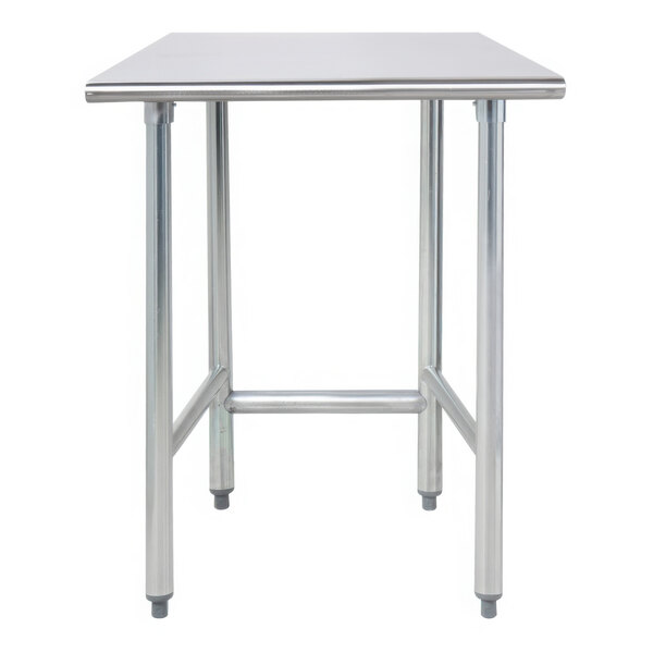 Advance Tabco TAG-242 24" x 24" 16 Gauge Open Base Stainless Steel Commercial Work Table