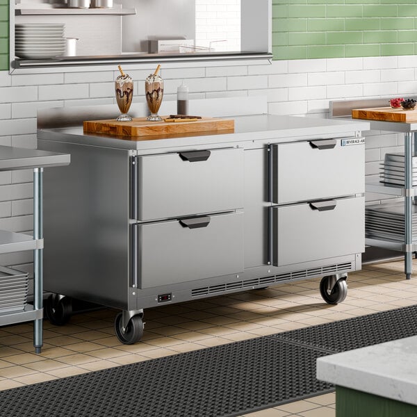 Beverage-Air WTFD60AHC-4 60" Four Drawer Worktop Freezer