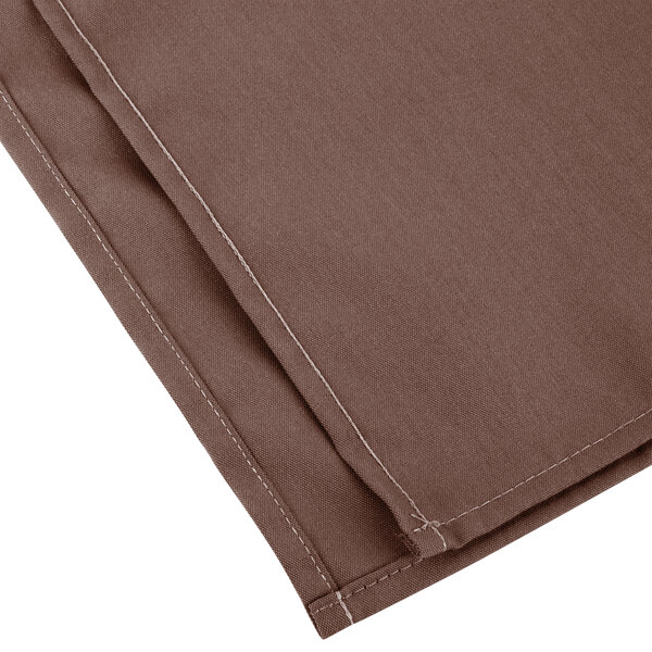 Intedge Brown 100% Polyester Cloth Napkins, 22