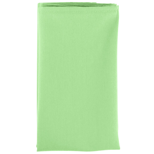 A folded Intedge seafoam green cloth napkin.