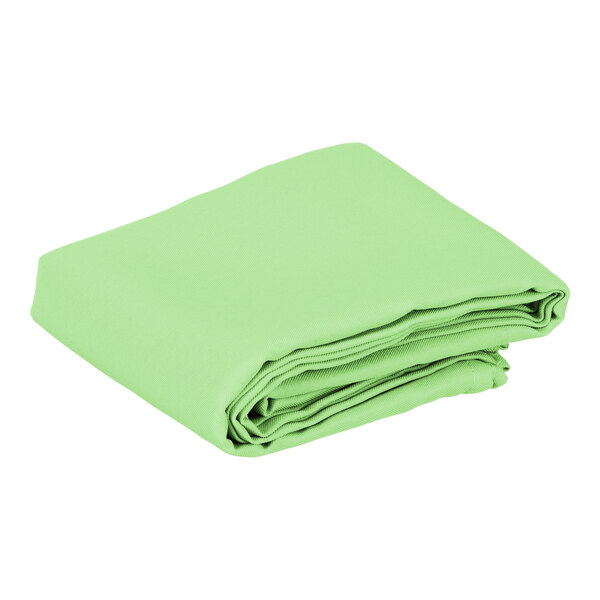 Intedge 45" x 45" Square Seafoam Green 100% Polyester Hemmed Cloth Table Cover